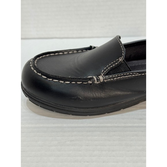 Comfort Plus by Predictions Womens Black Size 7.5W Loafers Flats Slip On Shoes